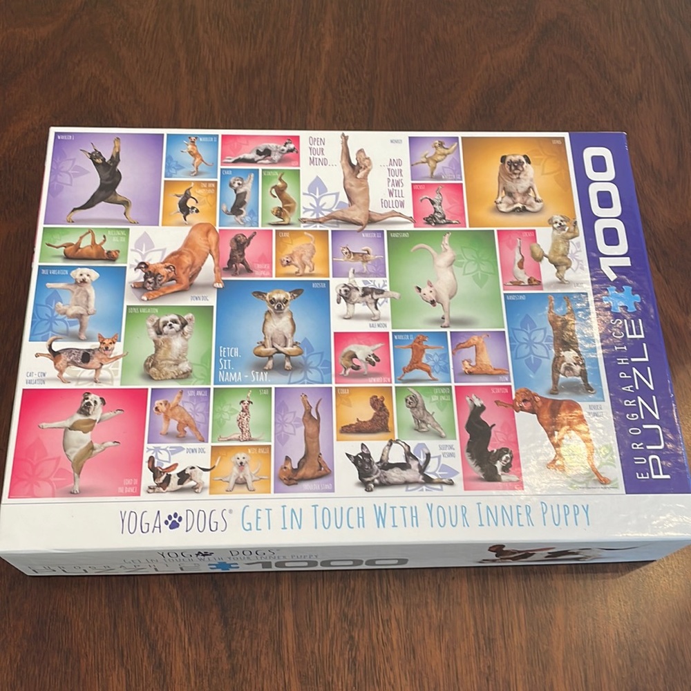 Eurographics 1,000 piece puzzle-Yoga Dogs